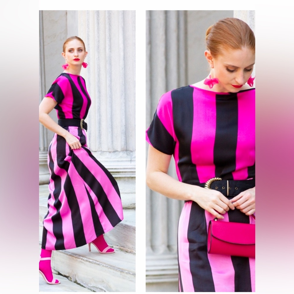 NWT Christopher john rogers striped maxi dress size 8